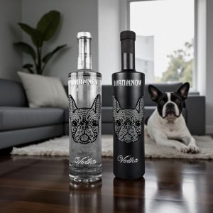 Iordanov Vodka French Bulldog schwarz matt / kristall