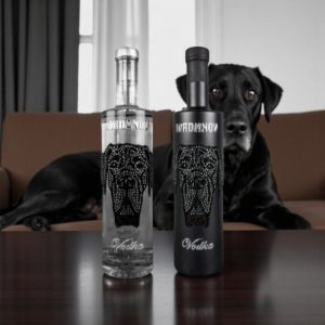 Iordanov Vodka Deutsche Dogge kristall / schwarz matt