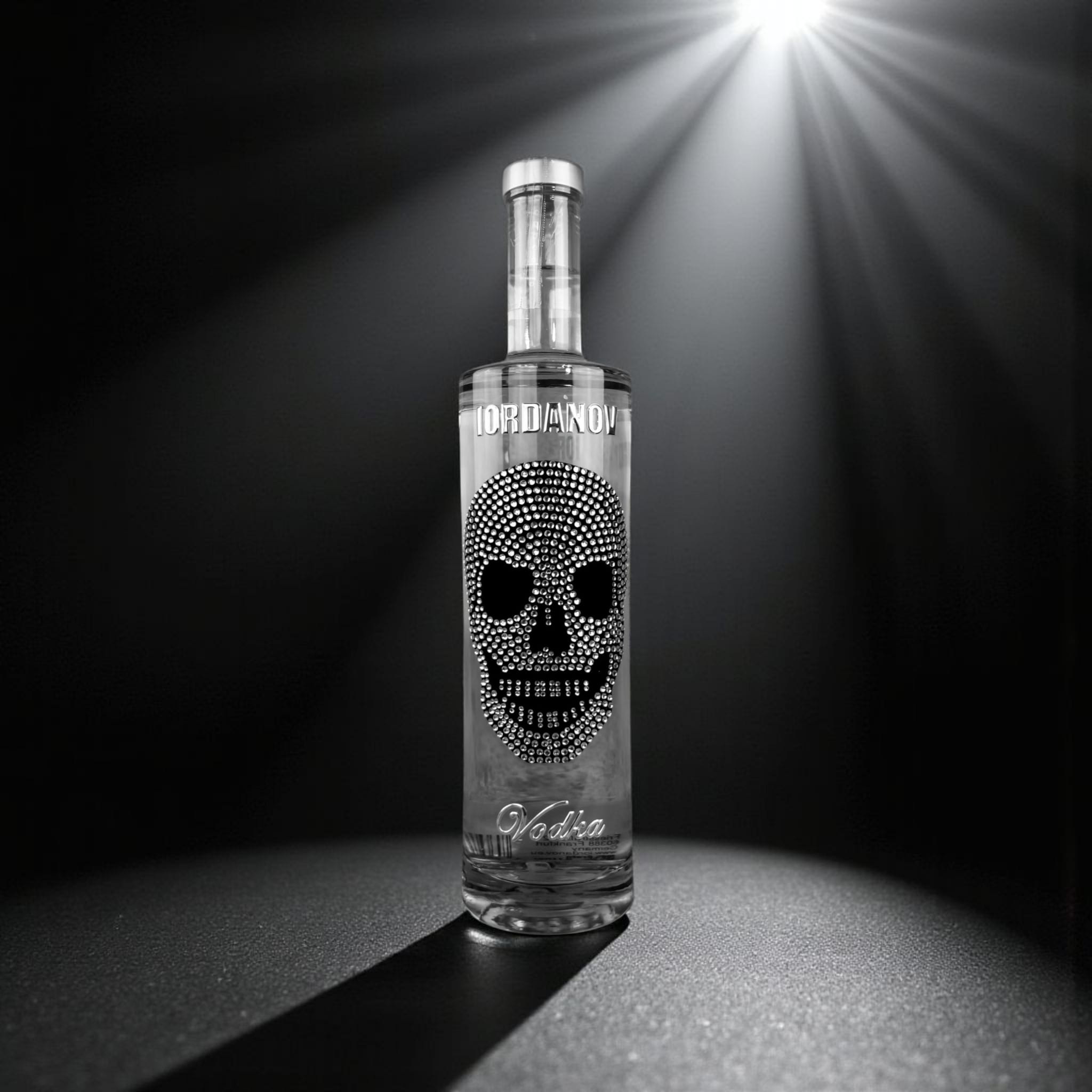 Iordanov Vodka Silber Skull kristall
