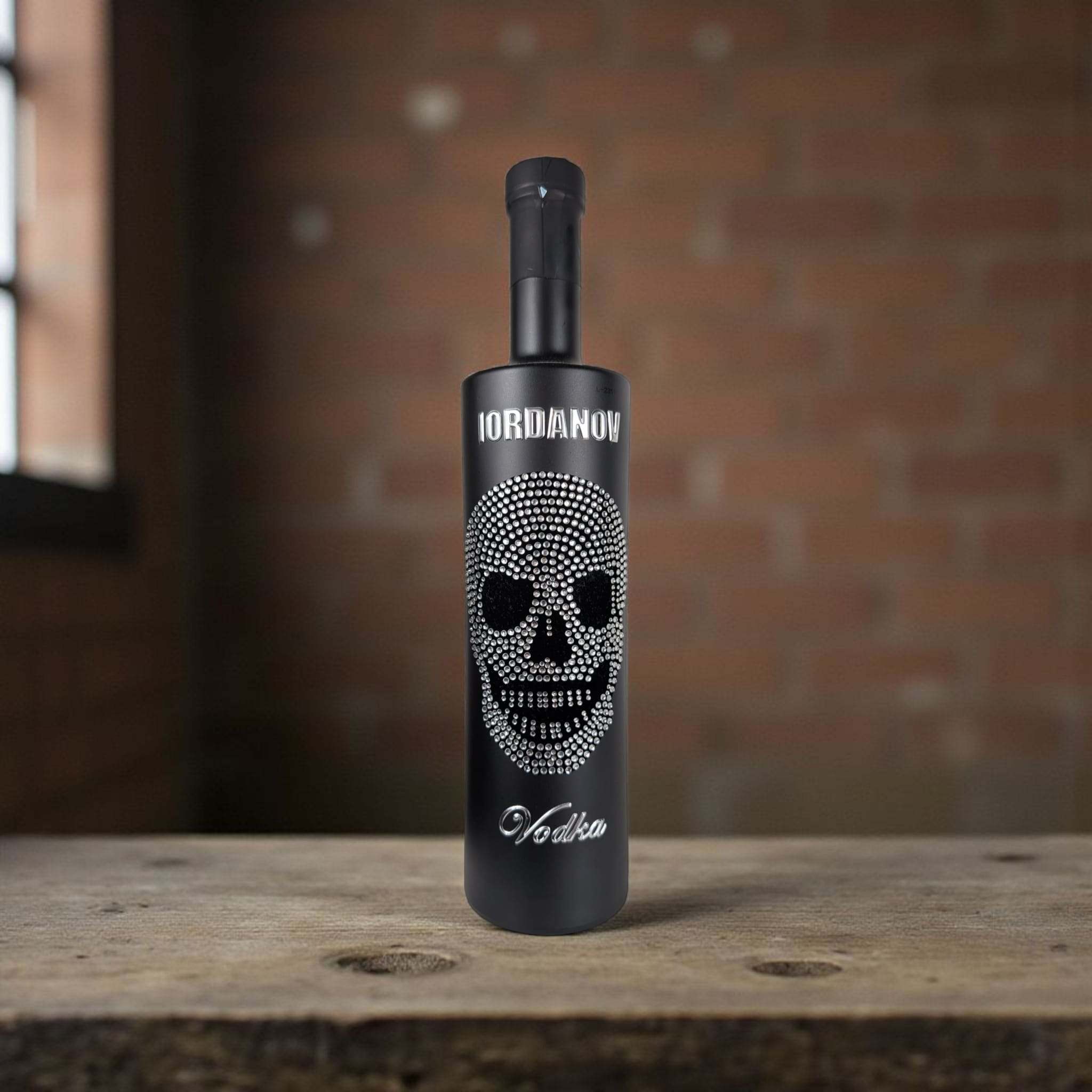 Iordanov Vodka Silber Skull schwarz matt