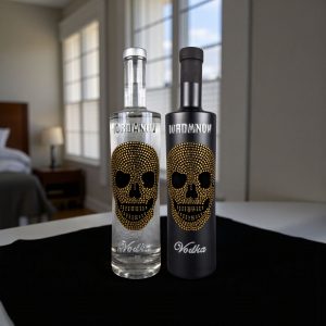 Iordanov Vodka Gold Skull schwarz matt / kristall