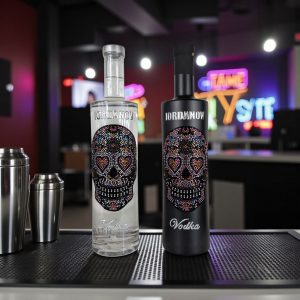 Iordanov Vodka Love Skull Kristall / schwarz matt