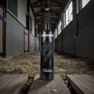 Iordanov Vodka Pferd schwarz matt