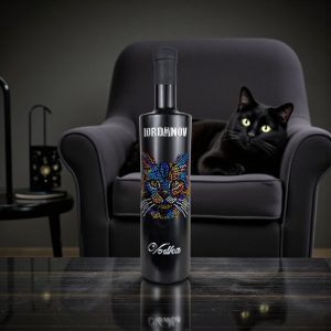 Iordanov Vodka Katze schwarz matt