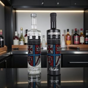 Iordanov Vodka Hochheim Stadt kristall & schwarz matt